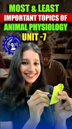 Most & Least Important Topics of UNIT 7 Animal Physiology for CSIR NET dec 2024