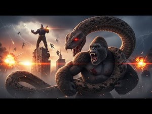 King Kong vs. Giant Python Out of Control, Thanos & Titans Unleashed!