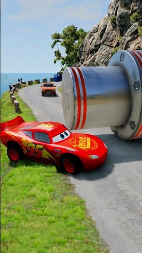 🔥 Giant Piston Crushes Pink SUV – Ultimate BeamNG Drive Showdown! 🚗💣