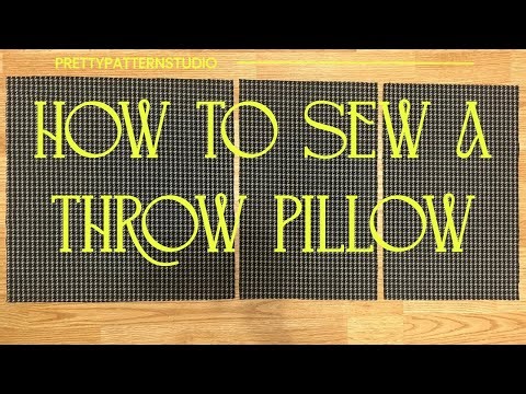 How to sew a throw pillow