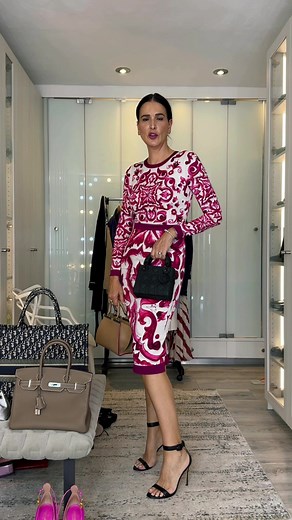 Otro look elegante con vestido de Dolce Gabbana