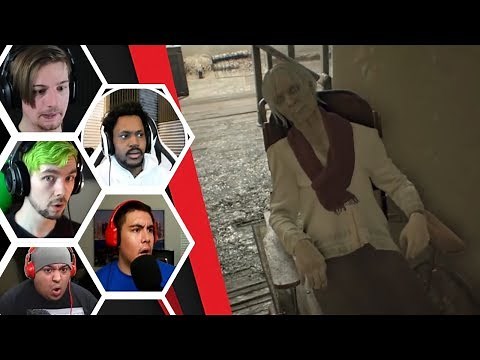 Let's Players Reaction To The Creepy Granny Humming | Resident Evil 7