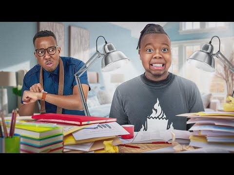 😳 Doing Homework With Your Parents - The Parody Bros