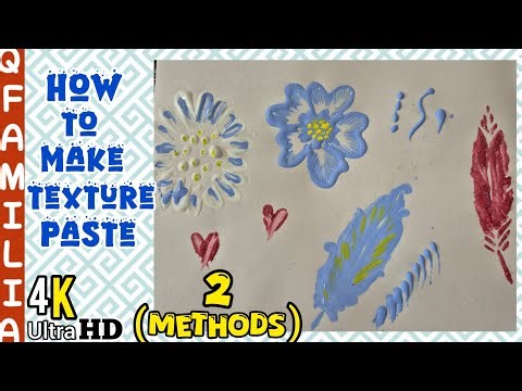 2 Quick and Easy Tutorials for Beginners to Make Texture Paste and Texture Painting | Painting Class