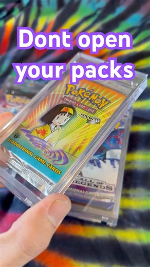 Keeping Pokemon packs unopened?