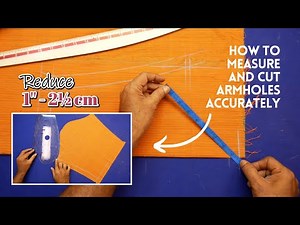 Have you seen how to measure the armhole accurately, cut it out and then sew it? 📌 Sewing tricks