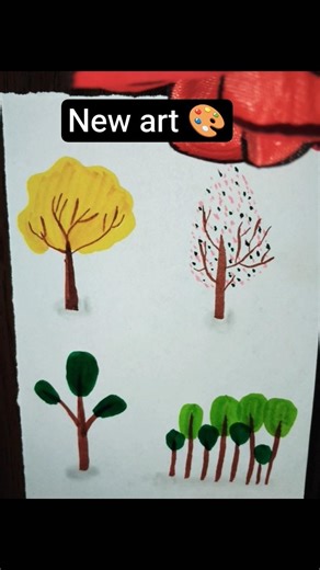 beautiful 4 different tree 🌲🌲 drawing with pencil #art #artisticchannel #pencildraw #viralvideo