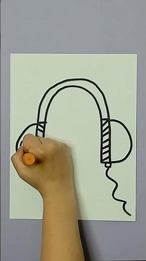 How to draw Headphones