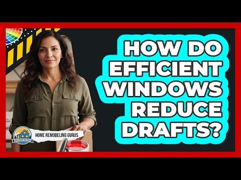 How do efficient windows reduce drafts?