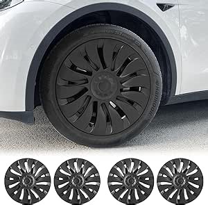 Wheel Cover for Tesla Model Y 4PCS Hubcaps for Tesla Wheel Cover Model Y(2020-2024) 19inch Storm Rim Full Cover Hubcaps Accessories (Storm Style, 19 inch)
