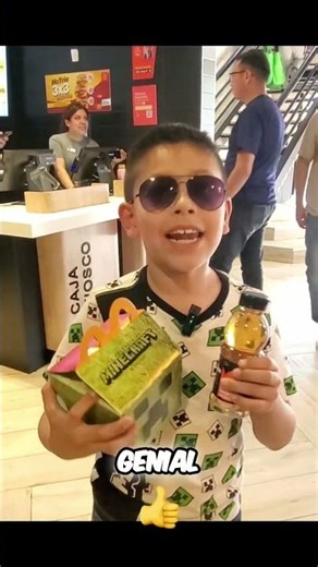 Luis reveals the Minecraft Magic Box at McDonald's!