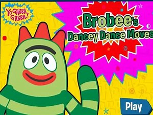 yo gabba gabba Brobee's Dancey Dance Moves cartoon kids games