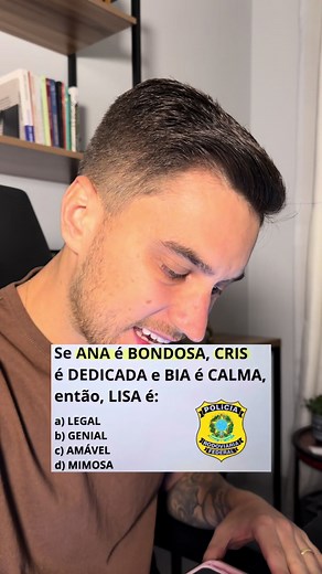 Questão de concurso: se Ana é bondosa, Lisa é o que?