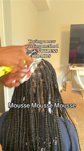 Trying a New Parting Method for Knotless Braids