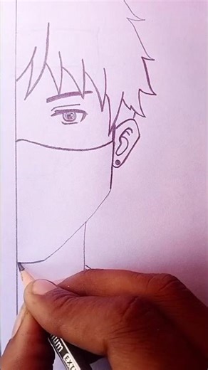 MASK ANIME DRAWING #drawing