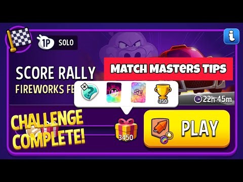 Score Rally Color Crystals Fireworks Festival Rainbow Solo Challenge 3450 Score | Match Masters Tips