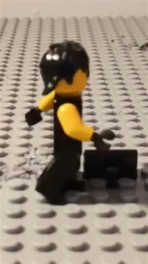 Lego Man falling #lego #stopmotion #funny