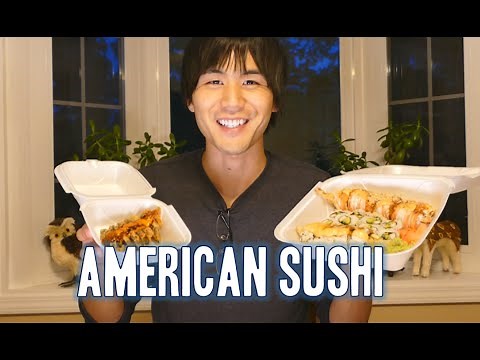 Jun tries American sushi!
