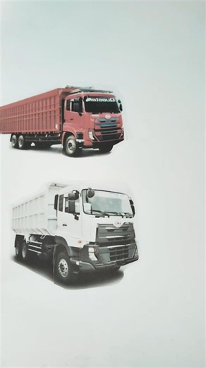 Menebak kepala truk - fuso, dump putih