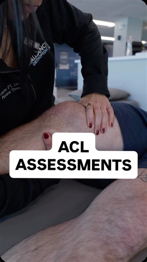 ACL testing is an art and a science. Hands-on testing like the Lachman and Anterior Drawer tells us more about your knee than imaging alone ever could. We’re looking for… • How much your tibia moves • How firm or soft the ligament feels • How your knee responds under stress • Whether the ACL is stable, stretched, or torn Pain can lie. MRIs can miss details. Movement never does. This is why ACL evaluations take time, skill, and precision and why getting the right exam changes everything. At Allia