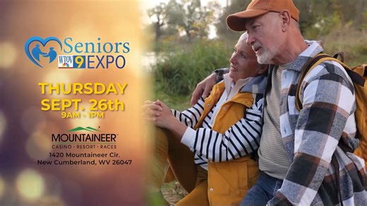 Join us at the WTOV9 Senior Expo at Mountaineer Casino Resort on September 26, from 9am to 1pm. Discover businesses focused on your well-being, enjoy a Car Cruise-In, food trucks, and exciting giveaways. See you there! | WTOV NEWS9