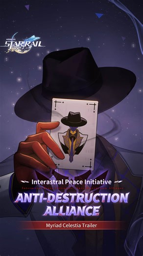 Honkai: Star Rail Official on Instagram: "Myriad Celestia Trailer: "Anti-Destruction Alliance" | Honkai: Star Rail Citizens of the cosmos! The flames of destruction have been extinguished on Amphoreus, and the post-Irontomb era is upon us. This is a matter of life and death. The Legion's ambitions are laid bare, and the countdown for civilization has begun. We propose: Guided by the Trailblaze, united with the Harmony, calculating with the Erudition, forging the shield of Preservation, and calib