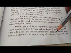 "How Much Land Does A Man Need?" - part 1