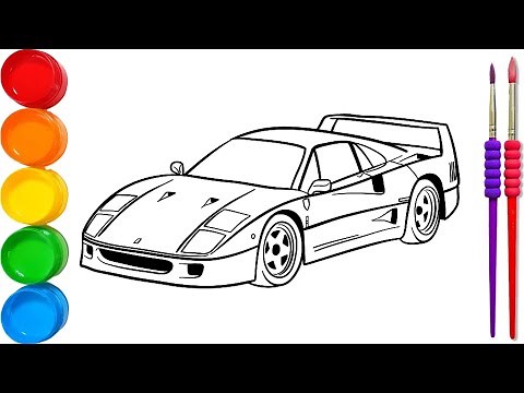 How To Draw A Ferrari for Beginner Step By Step