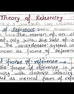 Theory of Relativity || Engineering Physics 2 || Mumbai University