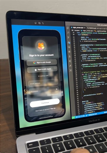 Login Screen UI in Flutter