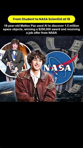 From Student to NASA Scientist at 18 #shortsfeed #ai #entrepreneur #motivation