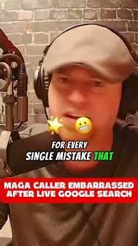MAGA caller DESTROYED after ONE simple Google search! #maga #donaldtrump #trump