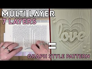 Multilayer / Cut and Fold / Graph Style Pattern / 7 layers / 180° folds #bookfolding #bookpages