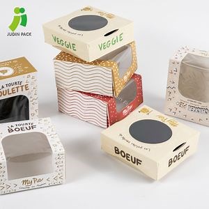 [Hot Item] Paper Pastry Box with Window with Print Logo for White/Kraft Paper