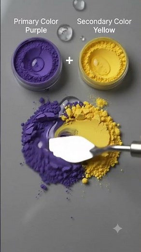 Mixing Purple & Yellow: The Result Will Surprise You! 🎨✨