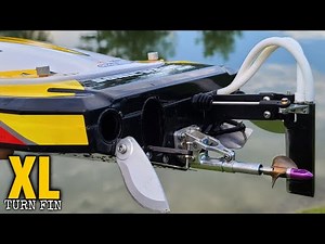 Testing Some BIG Turn Fins Sonicwake v2 - Rc Boat Drifting