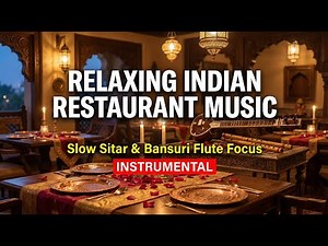 Relaxing Indian Restaurant Music: Peaceful Dining | 12 Hours Sitar & Bansuri Flute Background Music
