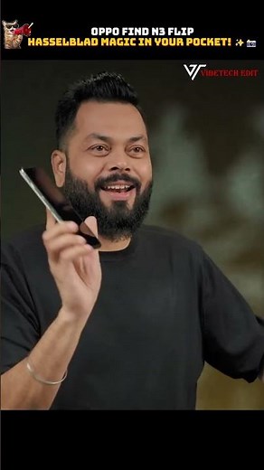 OPPO Find N3 Flip Unboxing⚡Most Premium Flip Phone in 2026? 💎⚡ #VibeTechEdit #Shorts #tech #oppo
