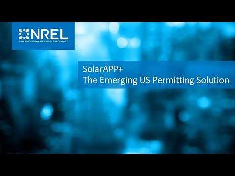 SolarAPP+ Introduction and Technical Demonstration