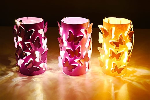 How to Make Butterfly Paper Lanterns - Easy DIY Craft Idea
