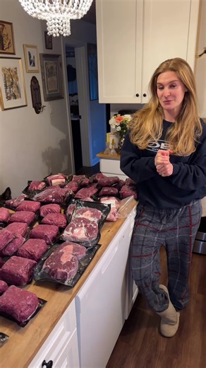 We’ve been wanting to do this for a while!! I’m so interested to see how long this lasts us- we’d way rather give our money to the farmer down the street than these big meat producers