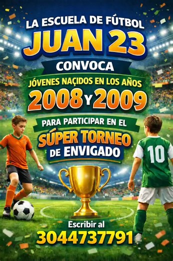 Ven y has parte de este maravilloso proyecto futbolista.