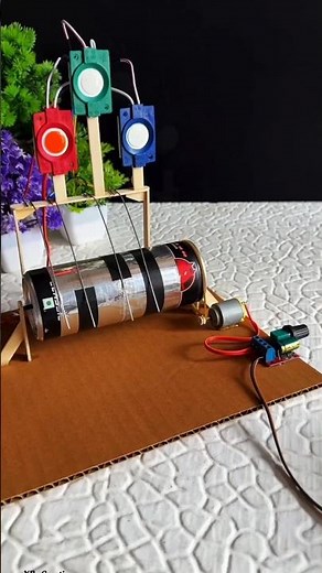 "Mini Bottle Labeling Machine Using DC Motor | DIY Project"