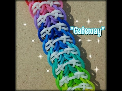 "Gateway" Hook Only Rainbow Loom Bracelet/How To Tutorial