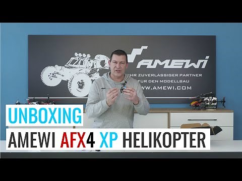 Amewi AFX4 XP Single Rotor Helicopter - Unboxing