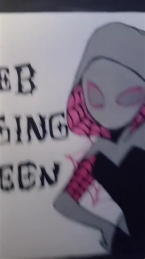 web slinging queen drawing / transition / drawing