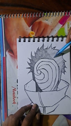 how to draw anime Obito Drawing #anime #naruto#obito #drawing