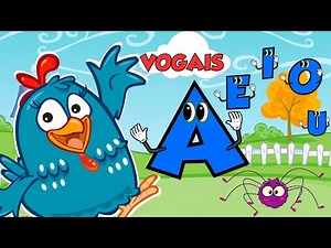🐥 APRENDA COM A GALINHA PINTADINHA O ALFABETO EM PORTUGUÊS | ABC | VOGAIS para educação infantil