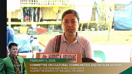 COMMITTEE ON CULTURAL COMMUNITIES AND MUSLIM AFFAIRS P.S. Res. No. 200 - Filing of Eviction and Demolition Cases Against Residents Including the Molbog Indigeneous People of Balabac, Palawan 📍📍📍Live from Maria Hangin Island, Palawan | Robin Padilla