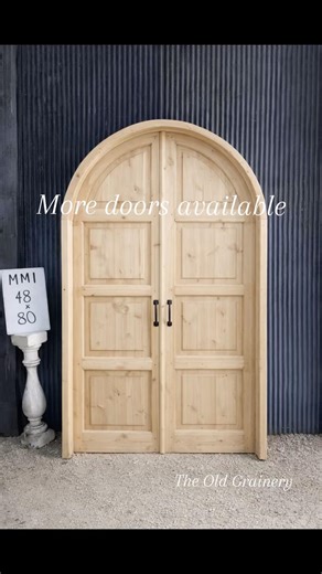 How We Ship Arched French Doors Nationwide. #theoldgrainery #frenchdoors #solidwood